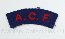 British Army shoulder title ENKEL ACF Army Cadet Force - 8 x 3 cm - origineel