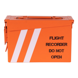 Munitiekist 30 Cal. Oranje - Flight Recorder Do Not Open