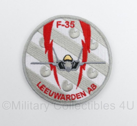 KLU Koninklijke Luchtmacht F-35 Leeuwarden AB embleem - met klittenband - diameter 9 cm