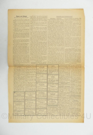WO2 Duitse krant Frankische Tageszeitung nr. 3 5 januari 1944 - 47 x 32 cm - origineel