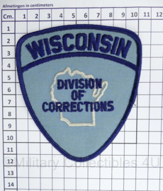 Embleem Wisconsin Division and Corrections - 10 x 11,5 cm - origineel