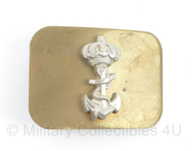 Koninklijke Marine Korps Mariniers koppelslot Messing - 7,5 x 5,5 cm -origineel