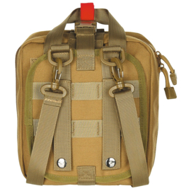 Medische tas geneeskundige dienst BLS IFAK Bag MOLLE - LARGE - 21 x 22 x 12 cm. - nieuw gemaakt - COYOTE