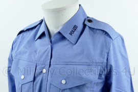 Duitse Polizei Berlin Brandenburg dames overhemd blauw -  lange mouw - maat D34 - NIEUW - origineel