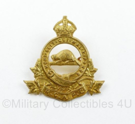 WO2 Canadese cap badge - Royal Canadian Army Pay Corps RCAPC - 4,5 x 4,5 cm -origineel