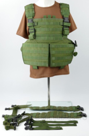 KMARNS Korps Mariniers en Defensie MOLLE Plate Carrier Profile Equipment - met ombouwset naar Chestrig - licht gedragen - origineel