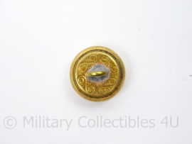 PTT Knoop klein - goudkleurig - doorsnede 1,55 cm - prijs per stuk - origineel