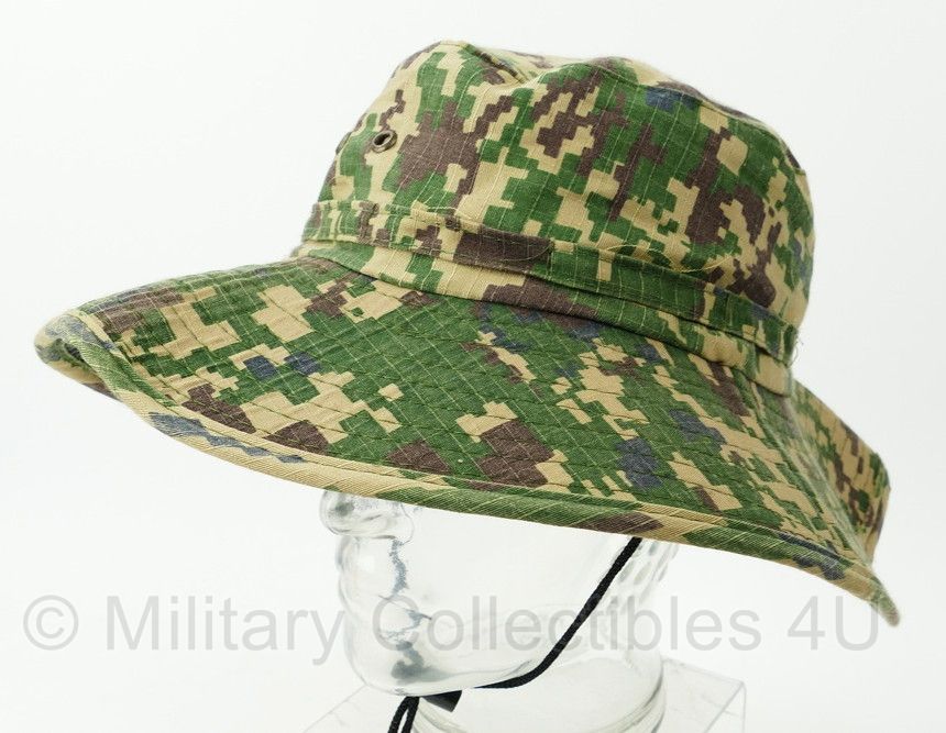 Maleisië Uniform set met boonie - jas/broek maat XL, boonie maat 58 - gedragen - origineel