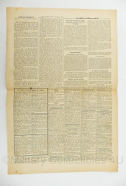 WO2 Duitse krant Frankische Tageszeitung nr. 244 17 oktober 1944 - 47 x 32 cm - origineel