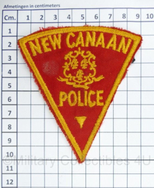 Amerikaanse Politie embleem American New Canaan Police patch - 10 x 9 cm - origineel