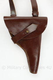 Bruin schouderholster met draagriem  - origineel