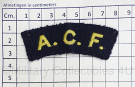 Britse leger ACF Army Cadet Force shoulder title - 8 x 3 cm - origineel