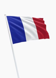 Vlag Frankrijk - 150 x 225 cm - materiaal Spun-Poly - fabrikant Dokkumer Vlaggencentrale - nieuw gemaakt