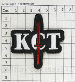KCT Korps Commandotroepen embleem met klittenband - 7,5 x 7 cm - onofficieel model