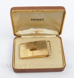 Vintage Krementz USA buckle with box Krementz broekriemsluiting in origineel doosje - origineel