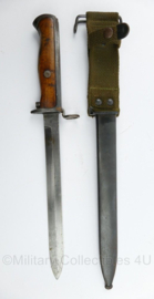 Deense M1889 Krag Bajonet doorgebruikt WO2 Duits met Waffenamt stempel en daarna aangepast voor de M1 karabijn - origineel