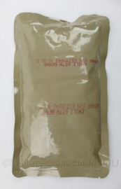 US Army MRE maaltijd nr. 1 rantsoen zak Chili with Beans MET flameless heating bag  - BBE 12-2023