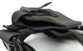 Dropleg holster met beenstraps zwart - 14 x 4 x 29 cm - gebruikt - origineel