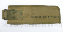 US Army Case Cleaning Rod M1 C6573A pompstok tas - 34 x 10,5 cm - gebruikt - origineel WO2