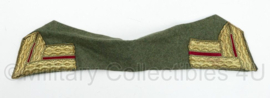 Groene luxe kraag met metaaldraad - 41 x 9 cm - origineel