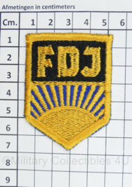 DDR FDJ embleem - 7 x 5 cm - origineel