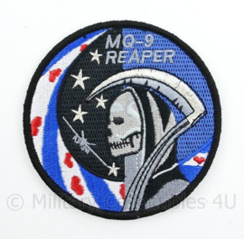 KLu Koninklijke Luchtmacht embleem MQ-9 Reaper - met klittenband  - 9 cm. diameter