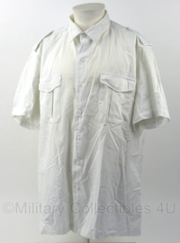 Korps Mariniers Tropenwit dik overhemd wit - korte mouw - maat 37 - origineel