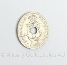 Belgische 10 cent munt 1903 - diameter 2 cm - origineel