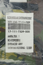 KL Nederlandse leger Rugzak Woodland Geneeskundige dienst tas - 49 x 40 x 15 cm - nieuw in verpakking - origineel