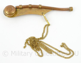 KM Koninklijke Marine bootsmansfluitje/boatswain's call/bosun's whistle - 15 x 4½ x 4 cm