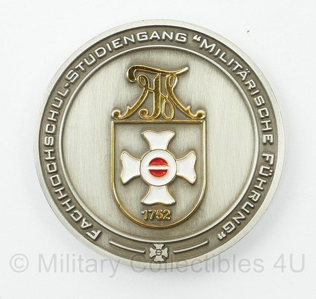 Oostenrijkse leger Fachhochschule Studiengang Militarische Fuhrung coin met doosje - origineel