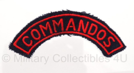 Commando's shoulder title - 11 x 4 cm onbekend leger - origineel