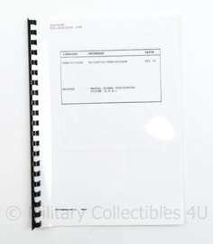 Defensie Handboek GPS Navigatie verbindingen - mei 1995 - 29,5 x 21 cm - origineel