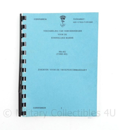 Koninklijke Marine Zakboek voor de Troepencommandant VVKM402- 17,5 x 13 x 1 cm - origineel