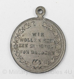 Duitse Brandweer medaille Einer Für Alle, Alle Für Einen medaille 1871-1948 - diameter 2½ cm - origineel