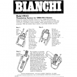 Bianchi UM84/92 M12 Universal Military Holster - M1415 riem voor gebruik zonder klep - ongebruikt