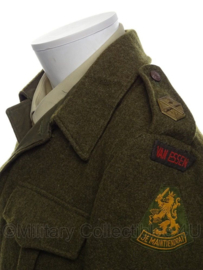 Nederlandse Battledress MVO jas 1956  -  Van Essen artillerie  -  maat 48 1/4  -  origineel