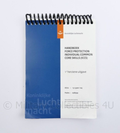 KLU Luchtmacht handboek Force Protection Individual Common Core Skills ICCS - 16 x 10,5 x 1 cm - origineel