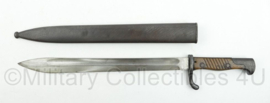 WO1 Duitse M1898/05 Zwaard bayonet met schede voor de Gewehr 98 van 1911 - maker Alex Coppel Solingen - origineel