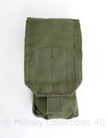 Defensie en Korps Mariniers GROENE Profile Equipment MOLLE M4 C7 magazijntas - gebruikt - 20 x 8,5 x 5 cm - origineel