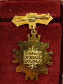 Poolse medaille in doosje - Zazagkug Dlawojew - 7 x 9 cm - origineel