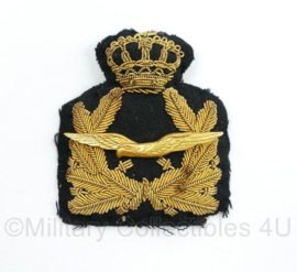 klu Luchtmacht vintage officiers petinsignes van metaaldraad - 7 x 6 cm - origineel