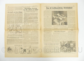 WO2 Duitse krant 8 Uhr Blatt 8 juli 1944 - 47 x 32 cm - origineel
