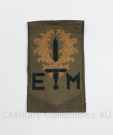 Defensie mouw embleem 1e Divisie 7 december - zonder klittenband - 8 x 5 cm - origineel