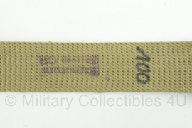 WO2 US khaki Officer trouser belt Broekriem - 95 of 100 cm - origineel