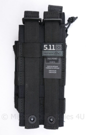 5.11 Tactical double Magazine pouch MOLLE pouch - BLACK - nieuw - 8,5 x 4 x 21 cm - origineel