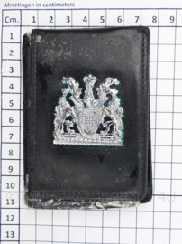 Britse Politie Police Brevet met lederen houder - slechte staat - 11 x 7,5 cm -  origineel