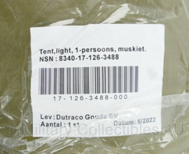 Defensie Tent Light 1-Persoons Muskiet Dutraco - nieuw in verpakking - origineel
