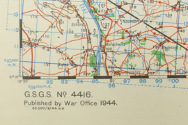 WW2 British War Office map 1944 Central Europe Finsterwalde - 88 x 65 cm - origineel