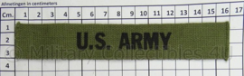 US Army branch tape/naamlint voor op de borst - afmeting 16 x 3 cm - origineel